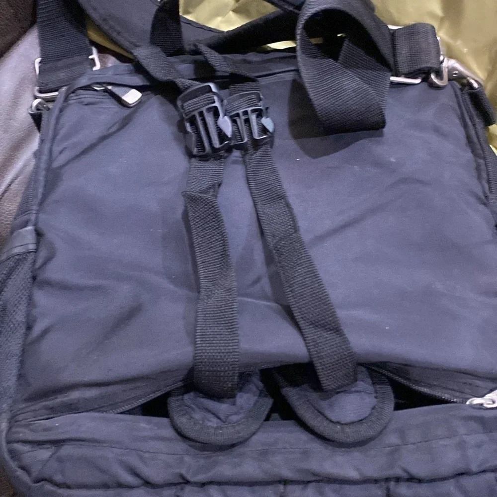 Men’s Black Laptop Backpack Bag Utility Practical Office On-the-Go